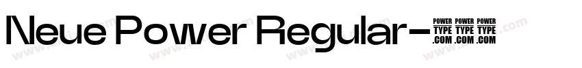 Neue Power Regular字体转换 Neue Power Regular字体转换